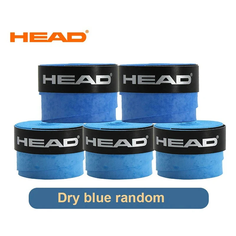 12 Pcs HEAD Original Tennis Overgrip PU Dry Feel Badminton Grips Anti Slip Sweat Absorption Padel Racket Tape Tennis Accessories