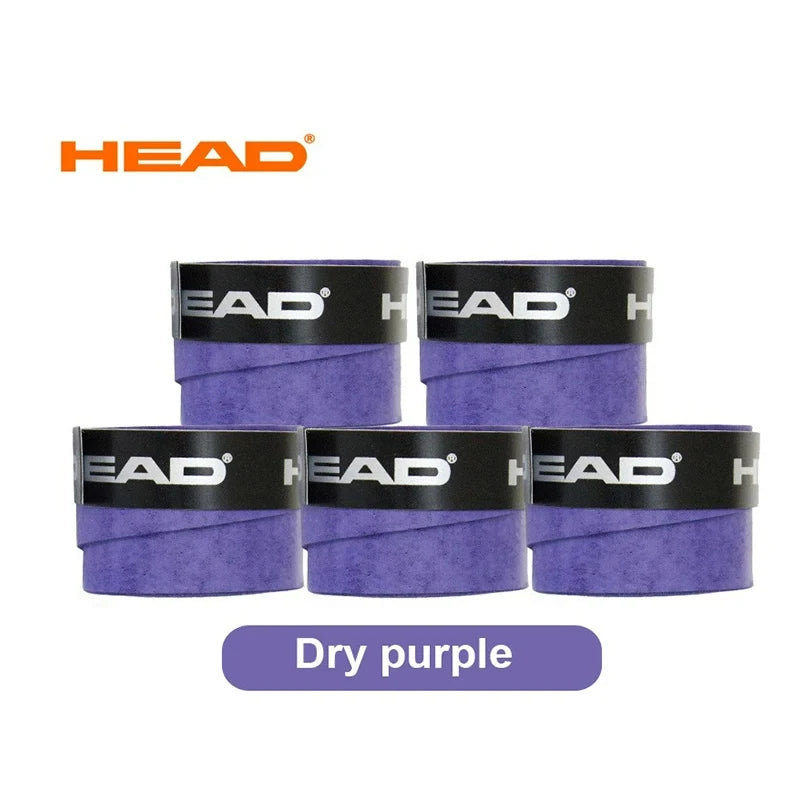 12 Pcs HEAD Original Tennis Overgrip PU Dry Feel Badminton Grips Anti Slip Sweat Absorption Padel Racket Tape Tennis Accessories