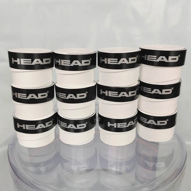 12 Pieces Original HEAD Overgrip Anti Slip Tennis Racket Sweatband Grips Padel Shock Absorption Grip Tape Training Accessories
