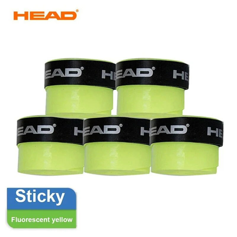 12 Pcs HEAD Original Tennis Overgrip PU Dry Feel Badminton Grips Anti Slip Sweat Absorption Padel Racket Tape Tennis Accessories