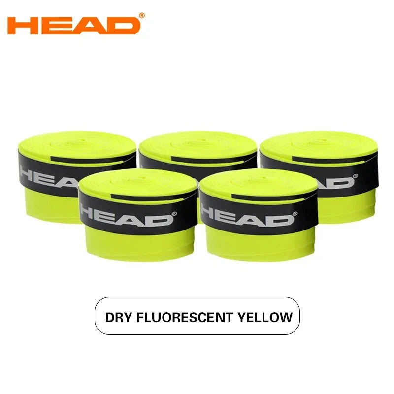 12 Pcs HEAD Original Tennis Overgrip PU Dry Feel Badminton Grips Anti Slip Sweat Absorption Padel Racket Tape Tennis Accessories