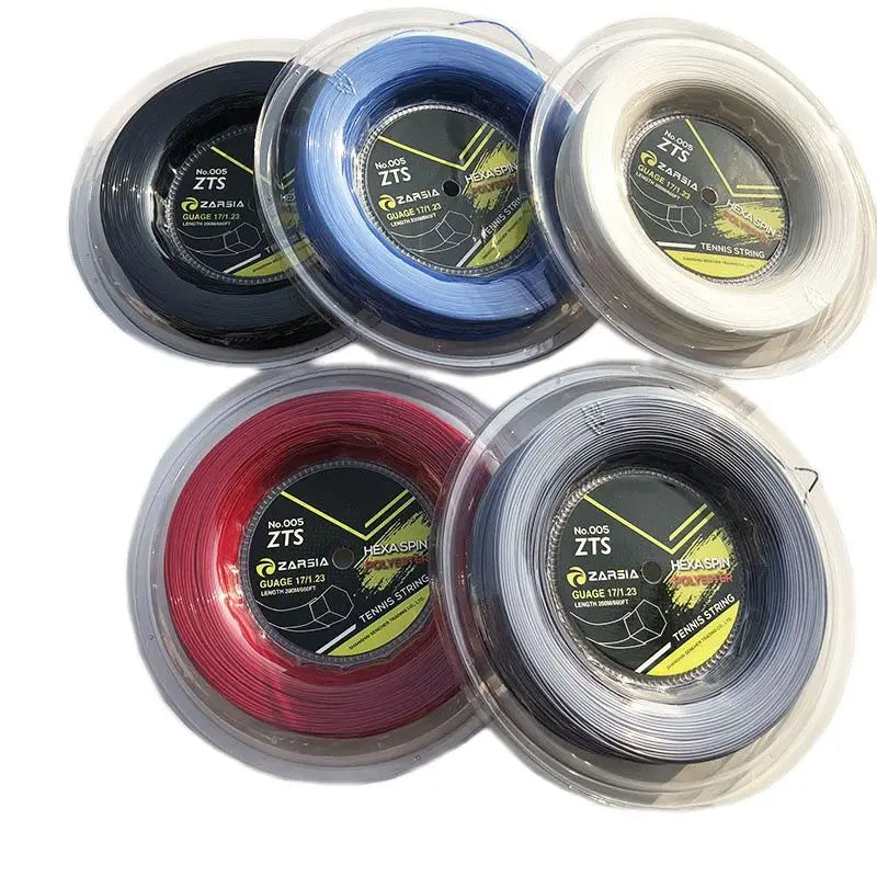 1 Reel 200M Genuine Brand ZARSIA Hexagon tennis String Reel tennis string,made in taiwan,Hex spin polyester strings