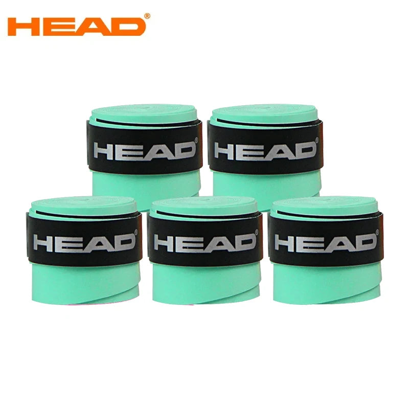 12 Pcs HEAD Original Tennis Overgrip PU Dry Feel Badminton Grips Anti Slip Sweat Absorption Padel Racket Tape Tennis Accessories