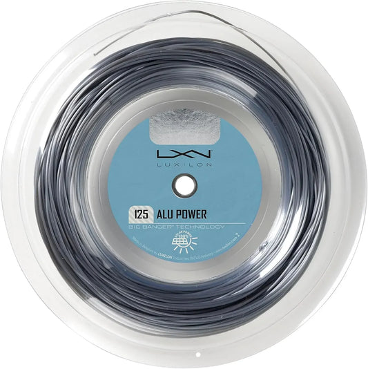 ALU Power 125 Tennis String - 100m Reel, Silver