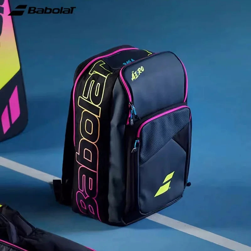 2024 Babolat Pure Aero Rafa Tennis Backpack Large Capacity Sports Bag Holds Up To 2 Tennis Racquets For Women Men