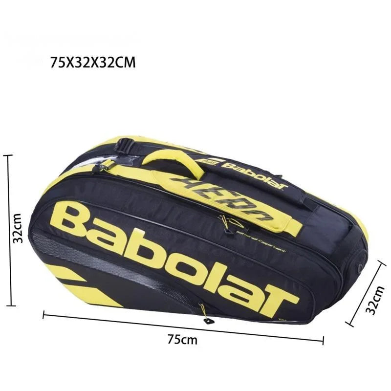 Original Babolat Tennis Racket Bag Aero Tennis Bag For 6  Rackets Men's Women's Large Capacity Tennis Backpack Sports Bag