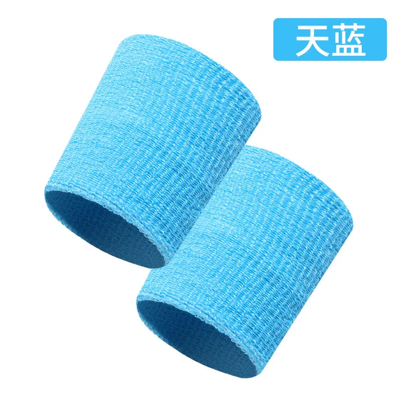 2 Pcs Towel Sports Wristbands Tennis Sweat Bands Wrist Guard For Basketball Volleyball padel Fitness Sweatbands Wrist Wrap Cuff