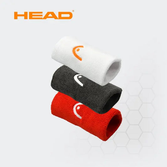 Original HEAD Tennis Wristband HEAD Wristband Badminton Basketball Running Fitness Sweat Absorbent Cotton Sports Wristband