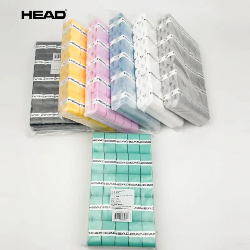 12PCS HEAD Overgrips Sweatband Tennis Racket Hand Rubber Anti-slip Rubber Racket Handle Strap Sweat Absorbent and Wear Resistant