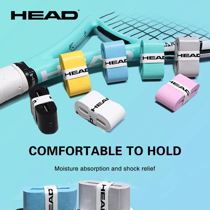 12PCS HEAD Overgrips Sweatband Tennis Racket Hand Rubber Anti-slip Rubber Racket Handle Strap Sweat Absorbent and Wear Resistant