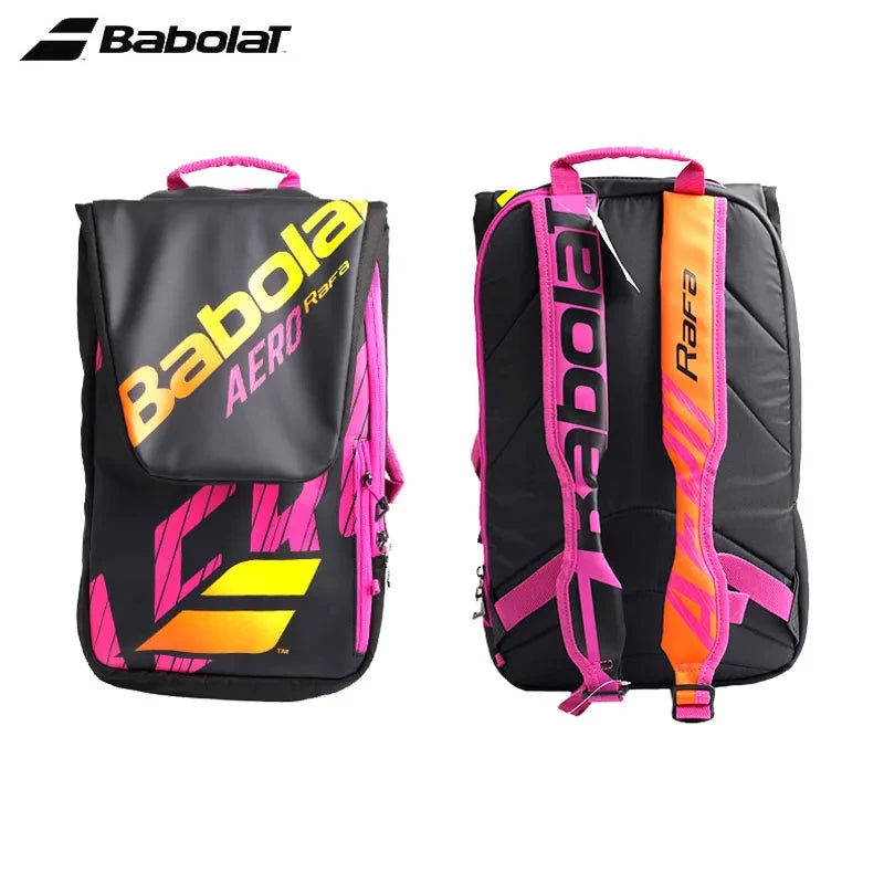 Nadel Type BABOLAT PURE AERO RAFA Tennis Backpack 2 Usages Adults Sports Squash Padel Beach Tennis Racket Bag Original Backpack