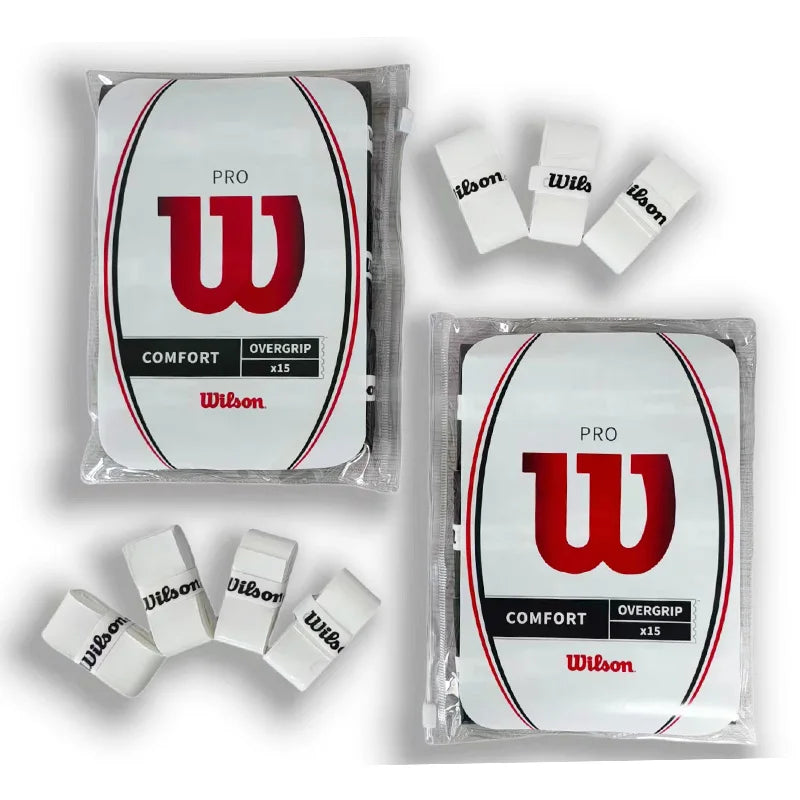 15 Pcs Original Wilson Tennis Racket Overgrip Non Slip padel Grips Tennis Racquet Sweat Absorption Tape Grip Tennis Accessories