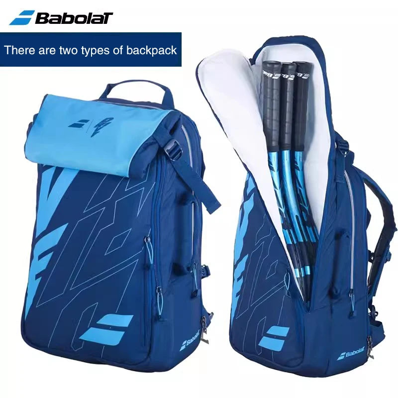 Original Babolat Tennis Backpack Wimbledon PURE WIM Tennis Bag 3 Tennis Rackets Bag Separated Shoes Compartment Beach Tennis Bag