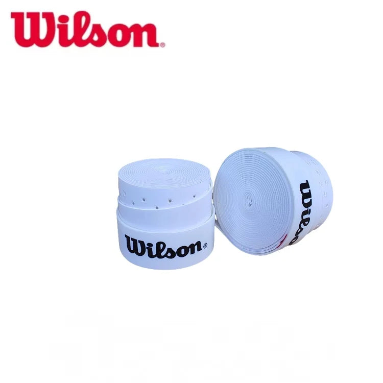 12Pcs Wilson Tennis Racket Grips Overgrip Sweat Band Badminton Tennis Racket Non-Slip Hand Glue PU Sweatband Absorption