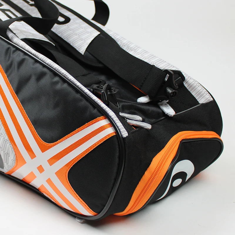 HEAD Tennis Rackets Bag Large Capacity 3-6 Pieces Tennis Backpack Badminton Gymbag Squash Racquet Bag With Separated Shoes Bag