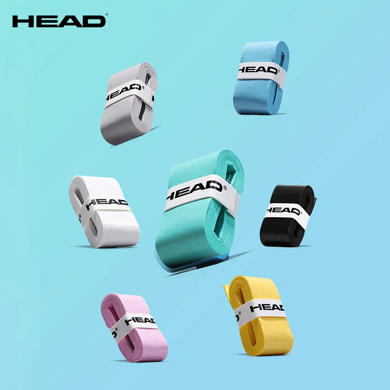 Original HEAD 5Pcs Tennis Overgrip Sticky Tennis Racket Sweat Band Absorption Grip Badminton Racket Handle Grip Tennis Griptape