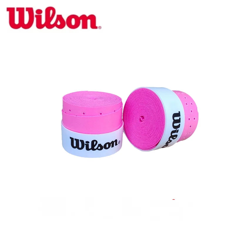 12Pcs Wilson Tennis Racket Grips Overgrip Sweat Band Badminton Tennis Racket Non-Slip Hand Glue PU Sweatband Absorption