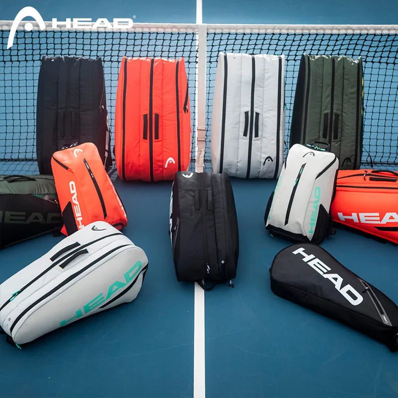 HEAD TOUR Series 2024 Original Tennis Backpack 1-2Pack Head Tennis Racket Bag Padel Beach Tennis Shoulder Bag Racquet Tennis Bag