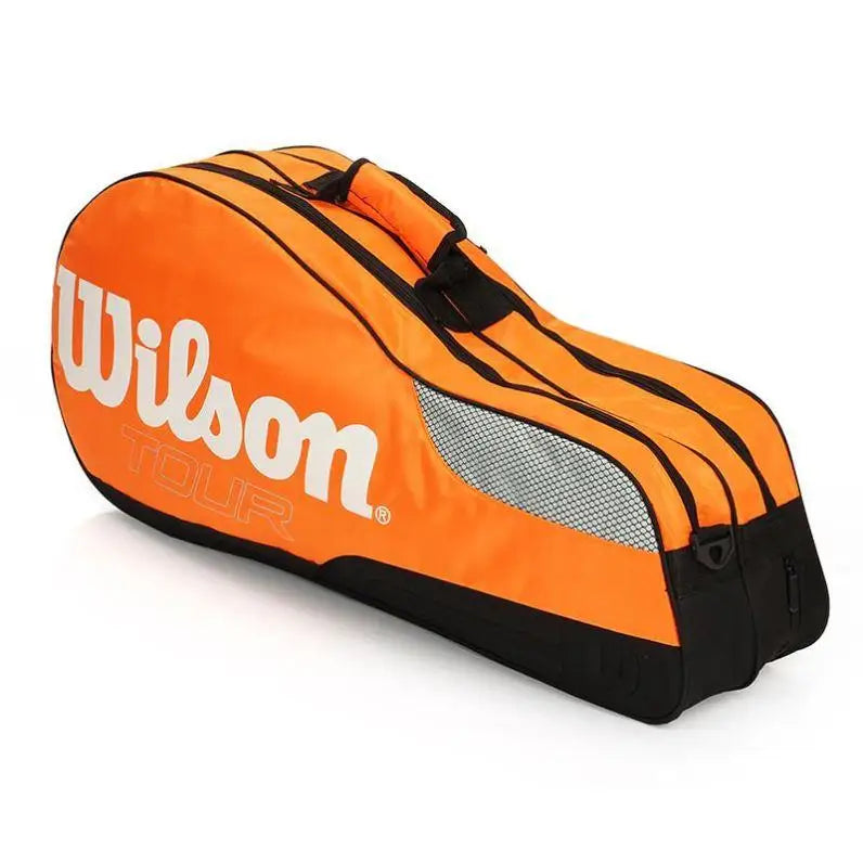 Genuine Wilson Tennis Racket Bag Large Capacity Outdoor Waterproof Tennis Racquet Bag Golf Bag Men Women Tennis Sport Bag