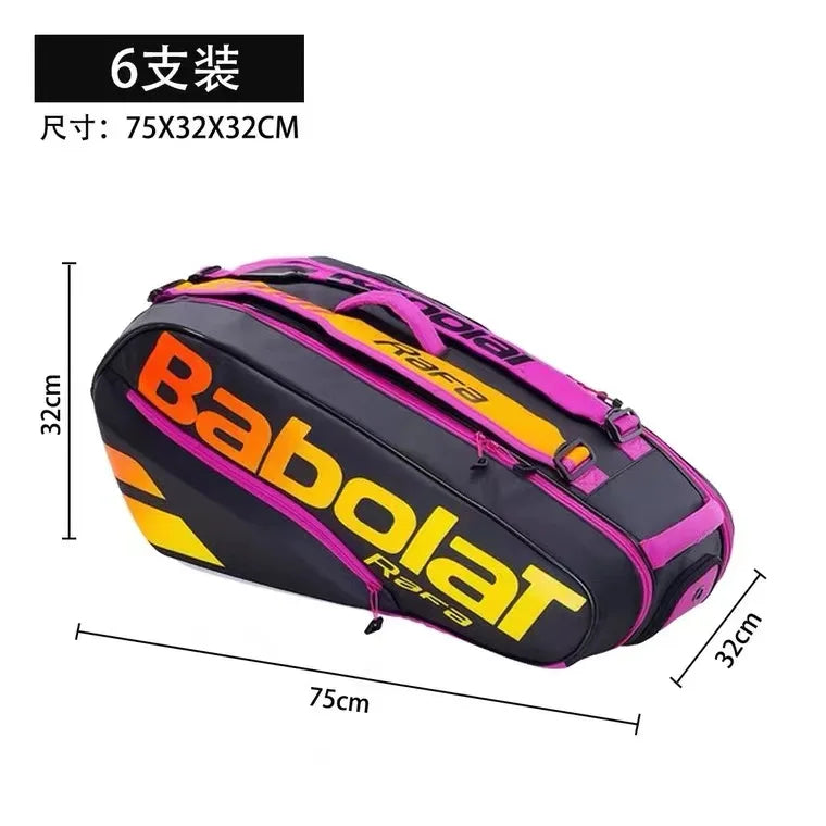 Nadel Type BABOLAT PURE AERO RAFA Tennis Backpack 2 Usages Adults Sports Squash Padel Beach Tennis Racket Bag Original Backpack