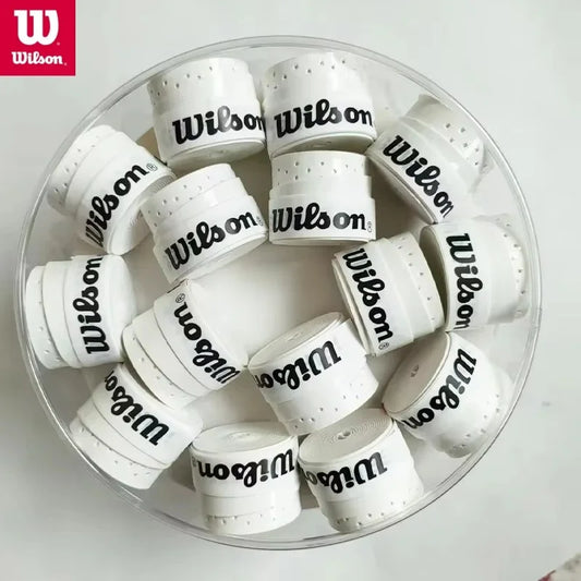 60Pcs Wilson Tennis Racket Grips Overgrip Sweat Band Badminton Tennis Racket Non-Slip Hand Glue PU Sweatband Absorption