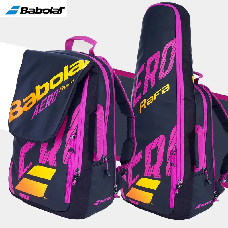 Nadel Type BABOLAT PURE AERO RAFA Tennis Backpack 2 Usages Adults Sports Squash Padel Beach Tennis Racket Bag Original Backpack