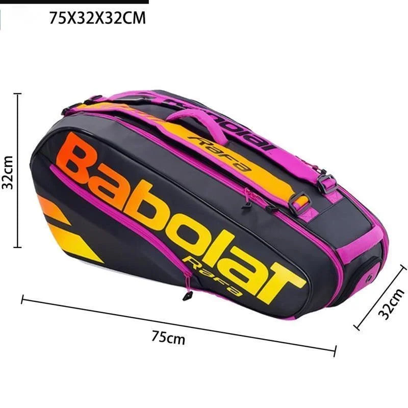 Original Babolat Tennis Racket Bag Aero Tennis Bag For 6  Rackets Men's Women's Large Capacity Tennis Backpack Sports Bag