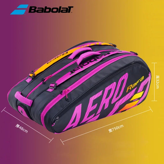 Babolat Tennis Bag Large Capacity 12 Tennis Rackets Bag Backpack Male Female Raquete Tenis Padel Racket Bag Sports Training Pack