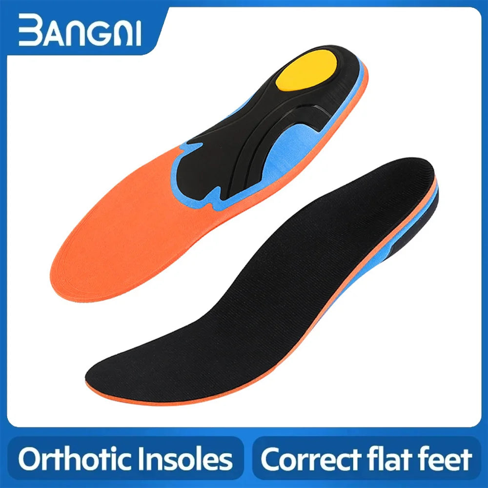 3ANGNI Orthotic Insoles Gel Pad 3D Arch Support Flat Feet Women Men orthopedic Foot pain Correct leg insoles Feet Care