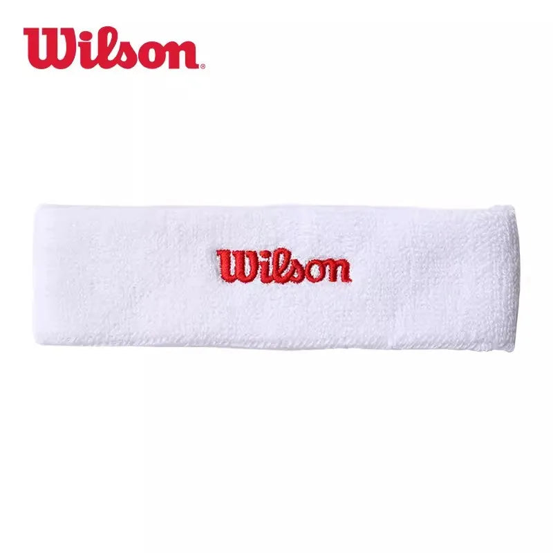 Wilson Headband Elastic Sweatband Sports Headband Adults Women Men Gym Fitness Sweat Hair Band Volleyball Tennis Running