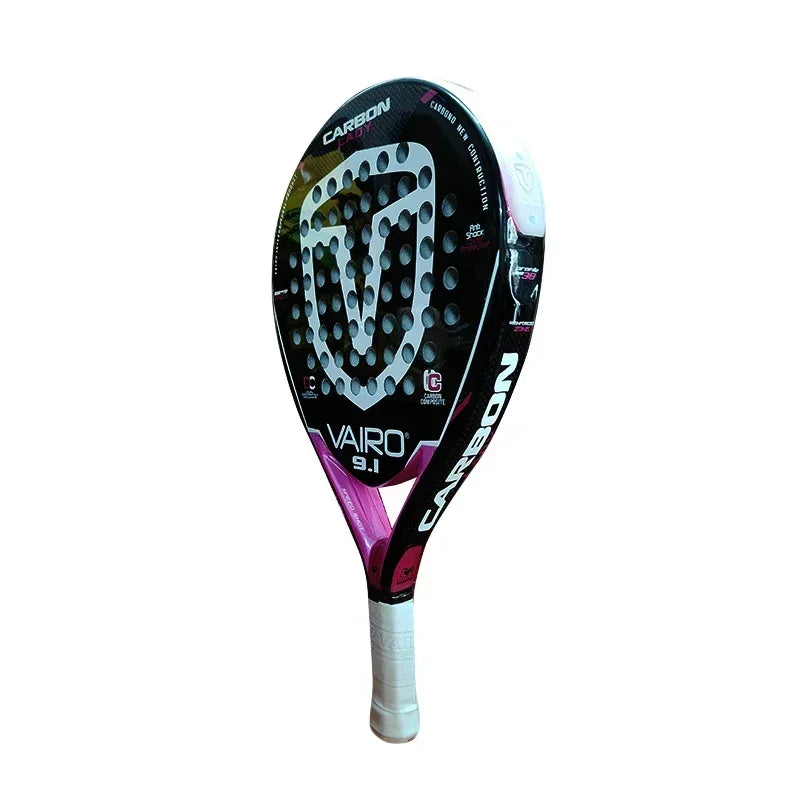 Professional Padel Tennis Racket, Soft Face, Carbon Fiber, Lightweight, Fashionable EVA Sports Equipment, High Quality, 2024