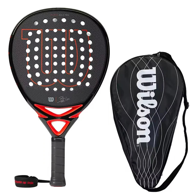 Original Wilson Padel Tennis Rackets Carbon Fibre Surface Diamond Shape with Eva Memory Flex Foam Core Padel Tennis Racquets