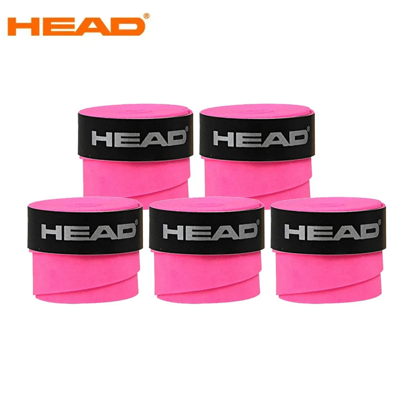 60 Pieces Original HEAD Overgrip Anti Slip Tennis Racket Sweatband Grips Padel Shock Absorption Grip Tape Training Accessories