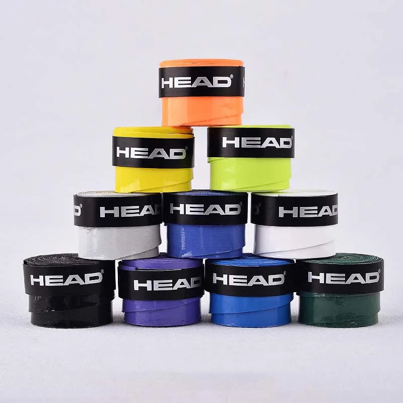 12 Pieces Original HEAD Overgrip Anti Slip Tennis Racket Sweatband Grips Padel Shock Absorption Grip Tape Training Accessories