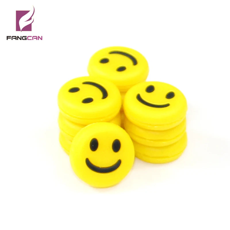 FANGCAN 6PC Smiley Face Tennis Dampener Silicone Tennis Racket Antivibrador