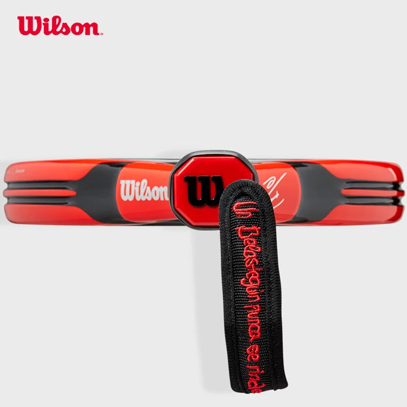 Wilson Professional Tennis Rackets Carbon Fibre Surface Diamond Shape with Eva Memory Flex Foam Core Padel Tennis Racquets