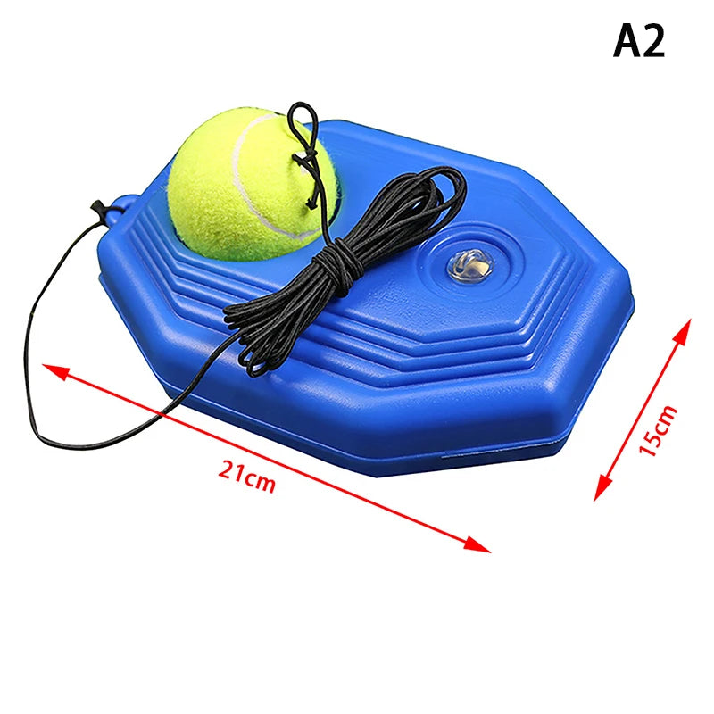 Heavy Duty Tennis Training Aids Base With Elastic Rope Ball Practice Self-Duty Rebound Tennis Trainer Partner Sparring Device