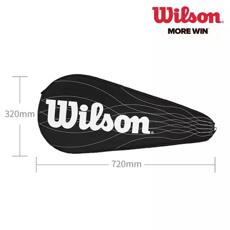 Original Wilson Tennis Bag Tennis Racket Bag Cover Daily Lightweight Single Shoulder Sports Bag Portable Court Racket Bag