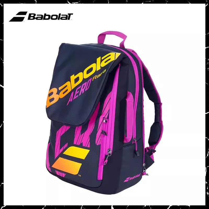 Original Babolat Tennis Backpack Wimbledon PURE WIM Tennis Bag 3 Tennis Rackets Bag Separated Shoes Compartment Beach Tennis Bag