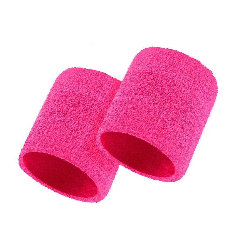 2 Pcs Towel Sports Wristbands Tennis Sweat Bands Wrist Guard For Basketball Volleyball padel Fitness Sweatbands Wrist Wrap Cuff