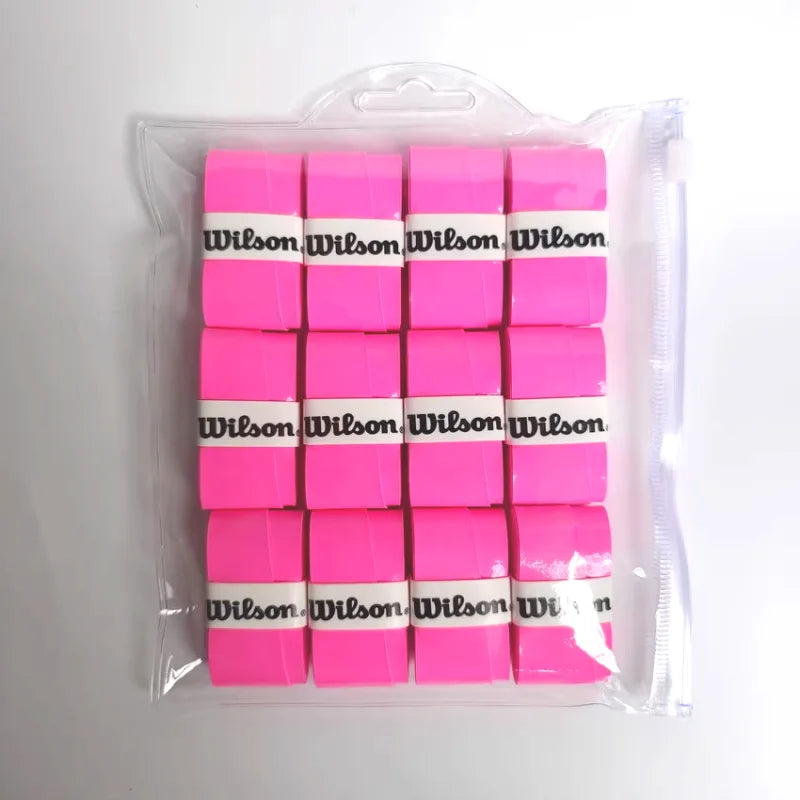 24/12 Pcs WILSON Original Overgrip High Quality Hand Glue Non-Slip Belt Padel Beach Tennis Pickleball Racket Grip Accessories