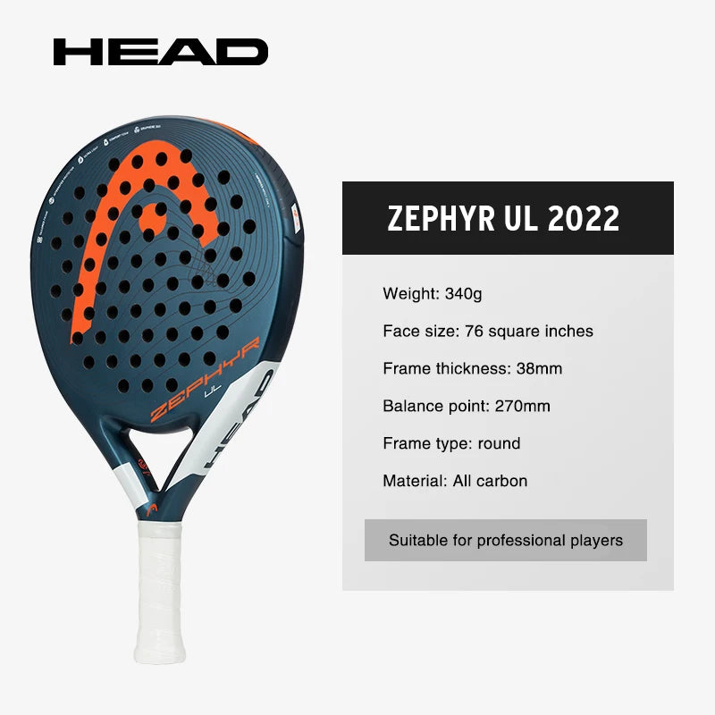 2024 New HEAD Beach Tennis Racket Full Carbon Fiber Rough Surface Outdoor Sports Racket For Men Women Adult Senior Player