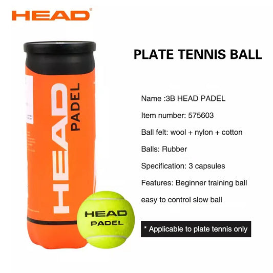 HEAD Professional Tournament Balls Lightweight  Durable Tennis Balls for Beginners Gold Balls Plate Padel Tennis Balls