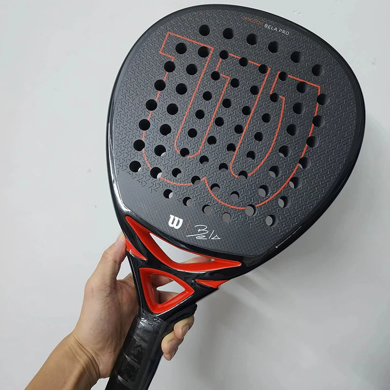 Genuine Wilson Professional Tennis Rackets and Ordinary Beach Tennis Padel Soft EVAFace Paddle Tennis Rackets with Paddle Bag