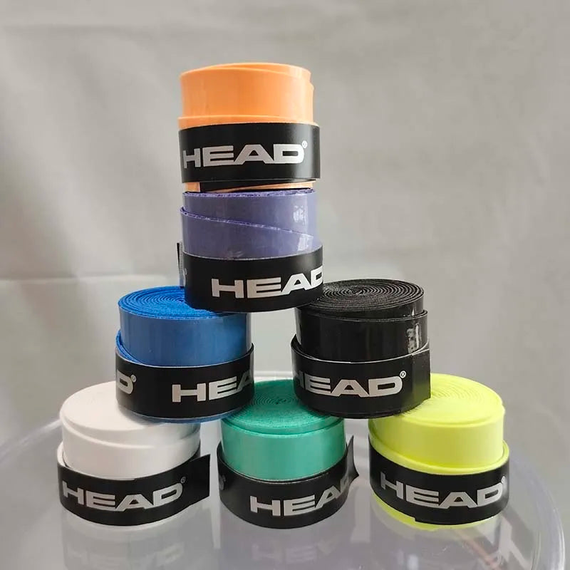 12 Pieces Original HEAD Overgrip Anti Slip Tennis Racket Sweatband Grips Padel Shock Absorption Grip Tape Training Accessories