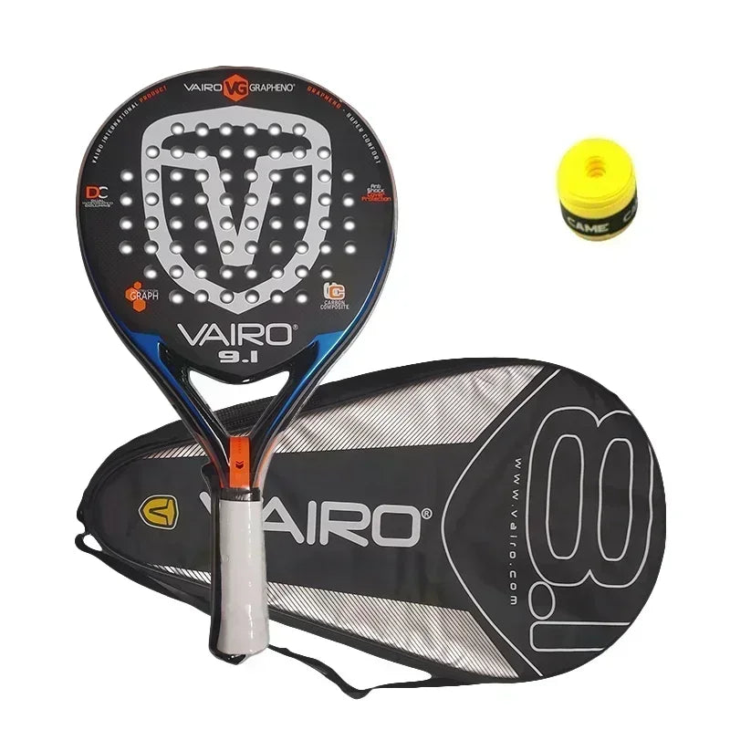 Professional Padel Tennis Racket, Soft Face, Carbon Fiber, Lightweight, Fashionable EVA Sports Equipment, High Quality, 2024