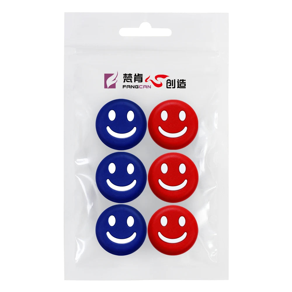 FANGCAN 6PC Smiley Face Tennis Dampener Silicone Tennis Racket Antivibrador