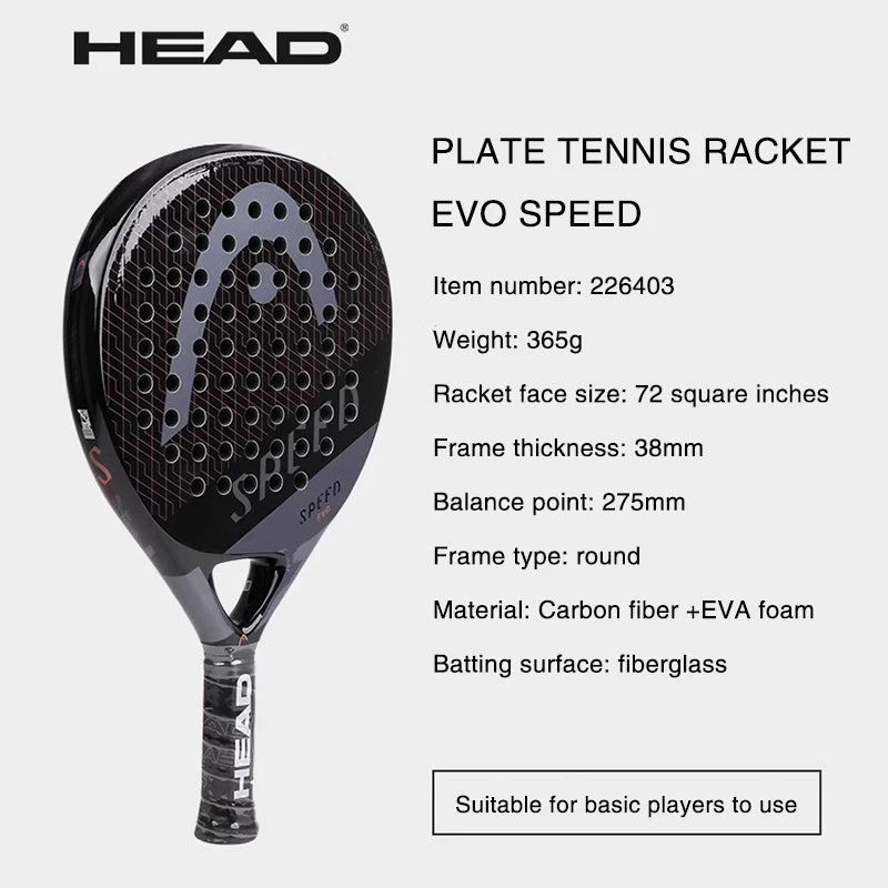 HEAD Padel Tennis Racket Carbon Racquet FLASH Series For Adult Base Players