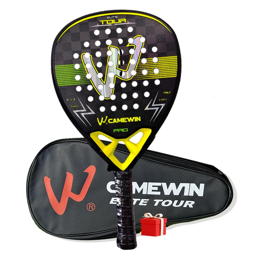 Camewin Carbon 18k Padel Racket Professional Tennis Racket 18k Carbon Fiber Paddle Shovel Mens Woman Fashion Beach Tennis Bag