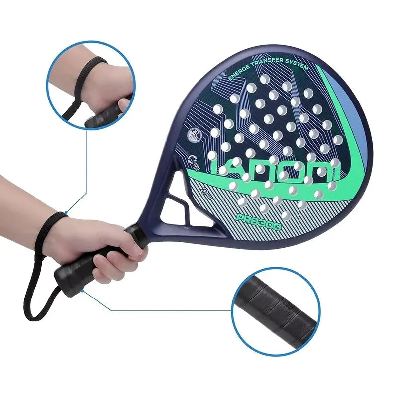 2024 New Pala Padel Tennis Racquet Soft Face Carbon Fiber Lightweight and Fashionable EVA Sports Racquet Outdoor Equipment